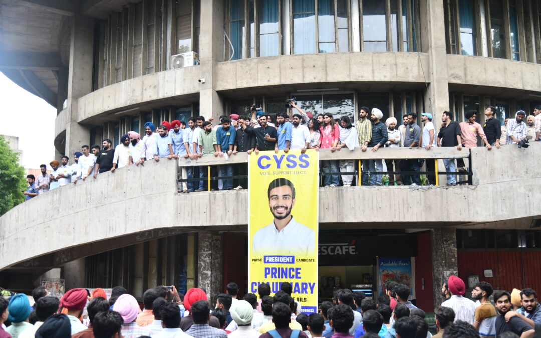 PU student council elections: CYSS presidential candidate Prince Chaudhary files nomination